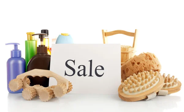 Goods for sale, isolated on white — Stock Photo, Image