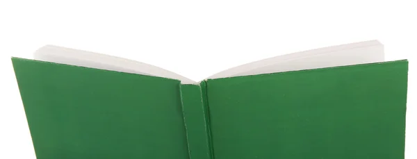 Nyitott könyv elszigetelt fehér — Stock Fotó