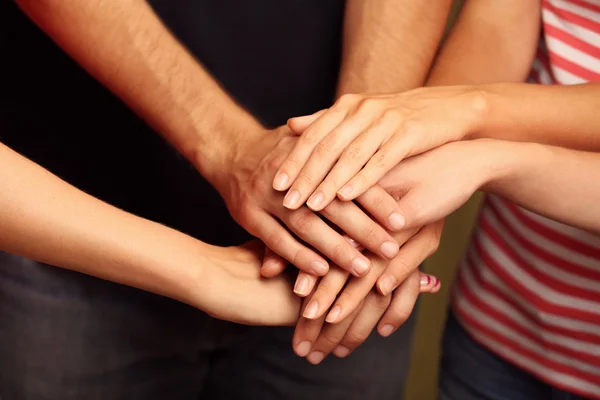 United hands close up — Stock Photo, Image