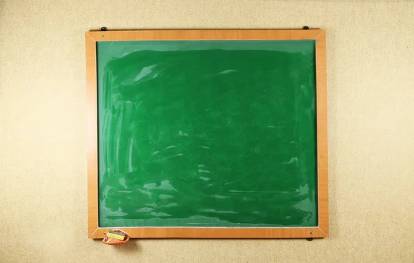 Blackboard on wall, close up — Stock Photo, Image