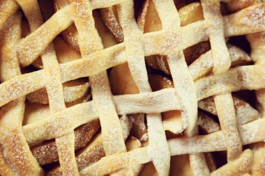 ev yapımı elmalı turta, yakın çekim