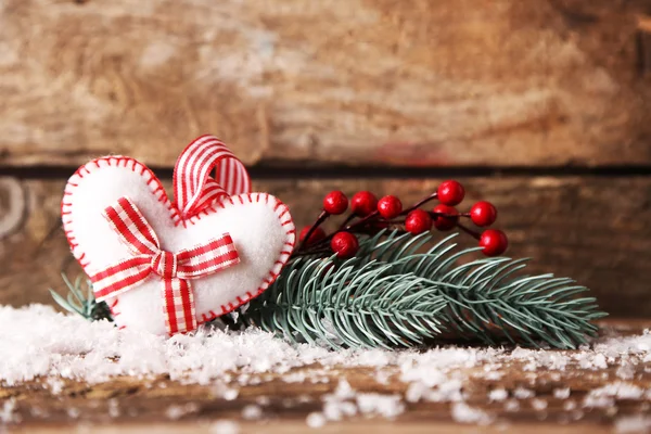 Christmas angel on wooden background — Stock Photo, Image