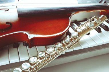 Müzik aletleri yakın çekim