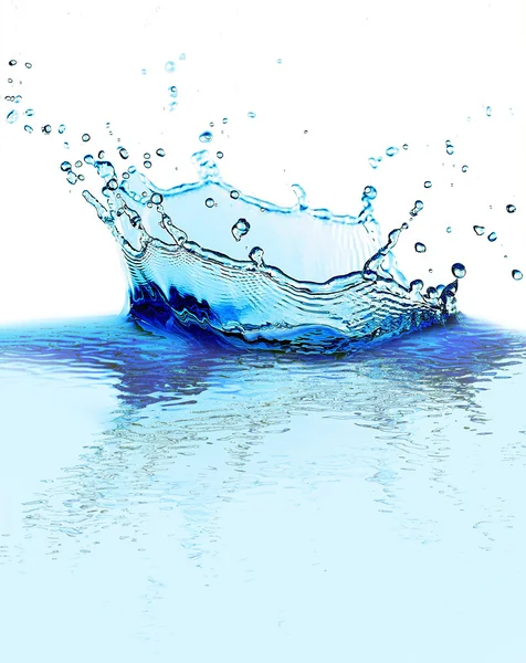 Water splashes isolated on white — Stock Photo, Image