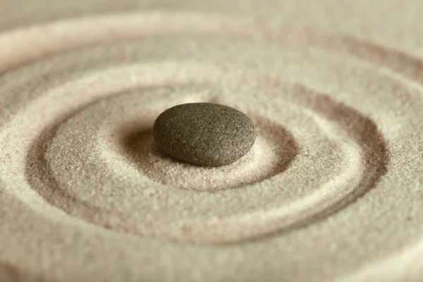 Zen garden with stone — Stock Photo, Image