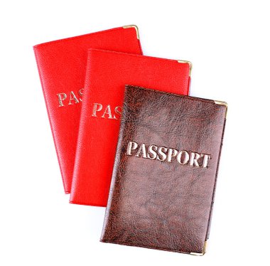 beyaz izole Pasaportlar