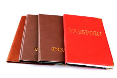 beyaz izole Pasaportlar