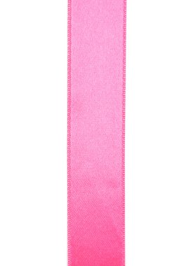 pembe kurdele üzerine beyaz izole