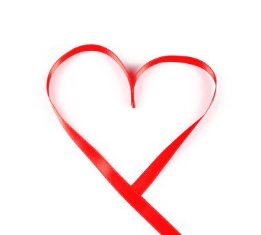 Kırmızı kalp şerit