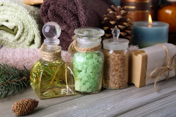 Spa treatments with pine extract — Stock Photo, Image