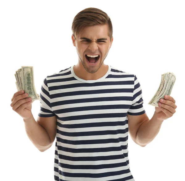 Man holding money — Stock Photo, Image