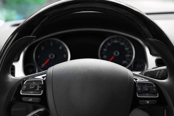 Modern car illuminated dashboard Stock Photo