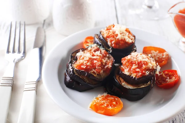 Baked vegetables for breakfast — Stock Photo, Image