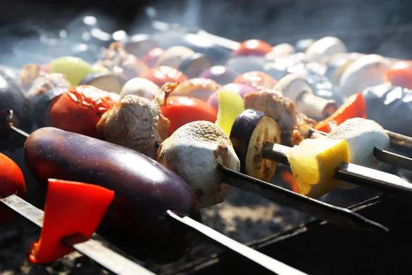 Barbecue in brazier closeup — Stock Photo, Image