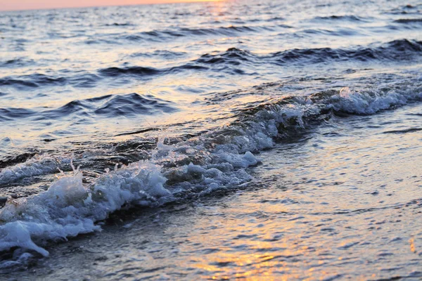 Západ slunce na pláži v létě — Stock fotografie