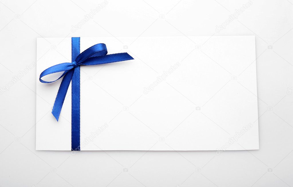 Greeting Card with ribbon