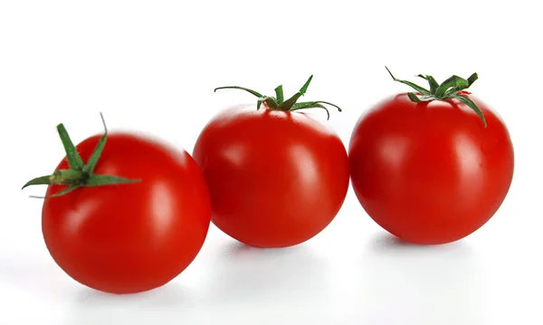 Cherry tomatoes isolated on white — Stock Photo, Image