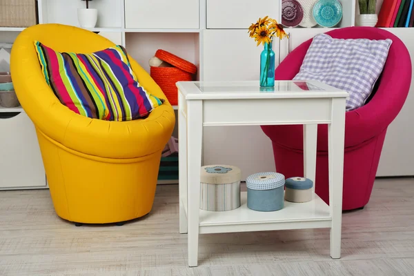 Living room with armchairs — Stock Photo, Image