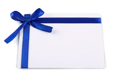 Yay ile dekore edilmiş kartı