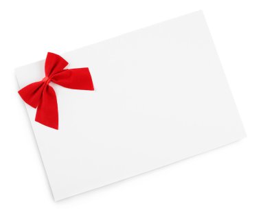 Yay ile dekore edilmiş kartı