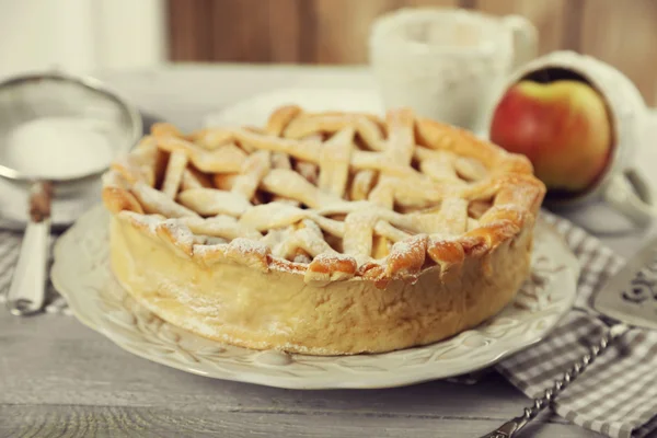 Torta de maçã caseira — Fotografia de Stock