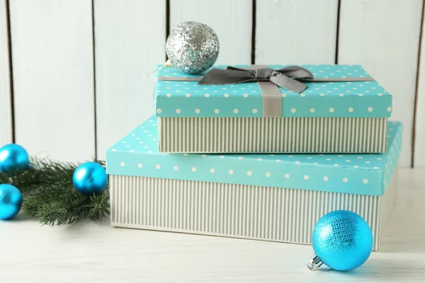 Christmas gift boxes — Stock Photo, Image