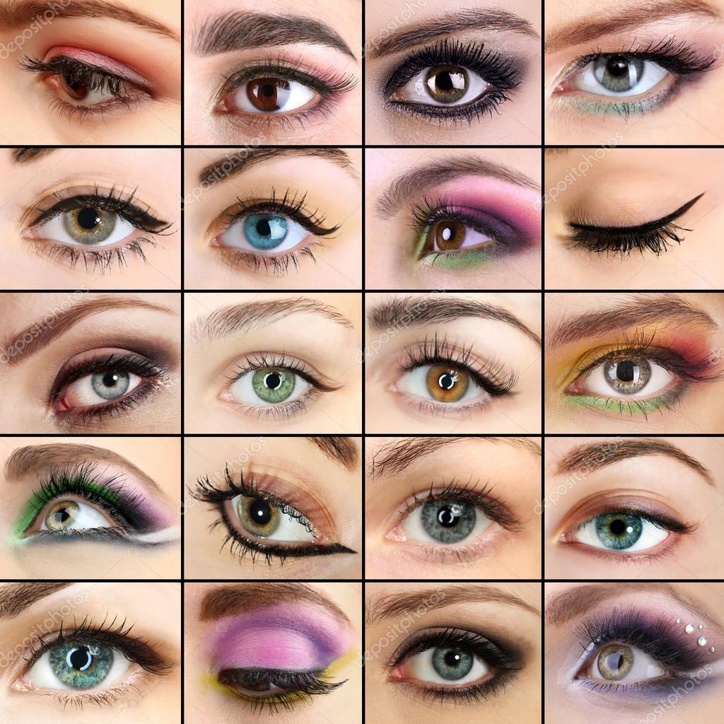 Collage with female eyes Stock Photo by ©belchonock 84412522
