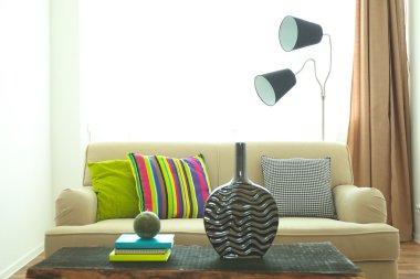 Modern oturma odası.