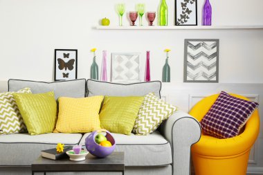 Modern oturma odası.