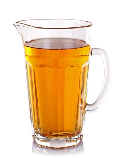 Full jug of apple juice — Stock Photo, Image