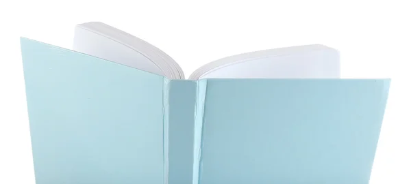 Libro aperto isolato su bianco — Foto Stock