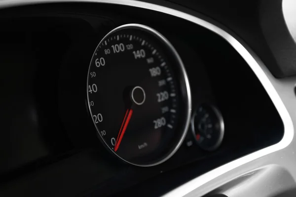 Modern car illuminated dashboard — Stock Photo, Image