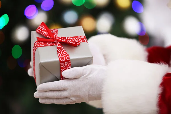 Santa bedrijf geschenk — Stockfoto