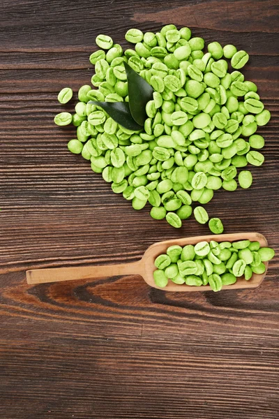 Groene koffiebonen — Stockfoto