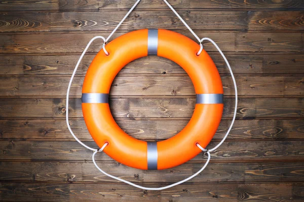 Life buoy on wall — Stock Photo, Image