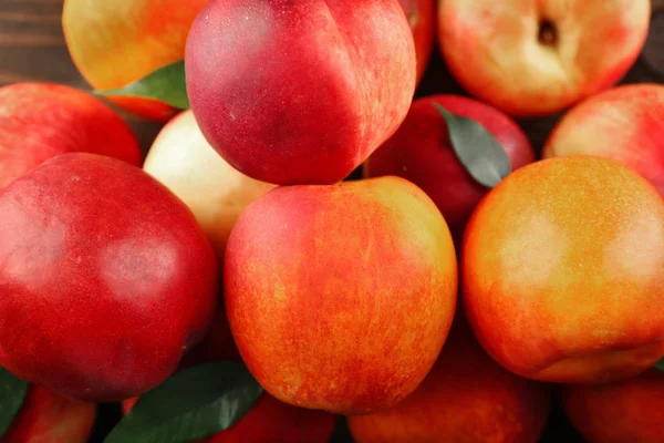 Fresh peaches background — Stock Photo, Image