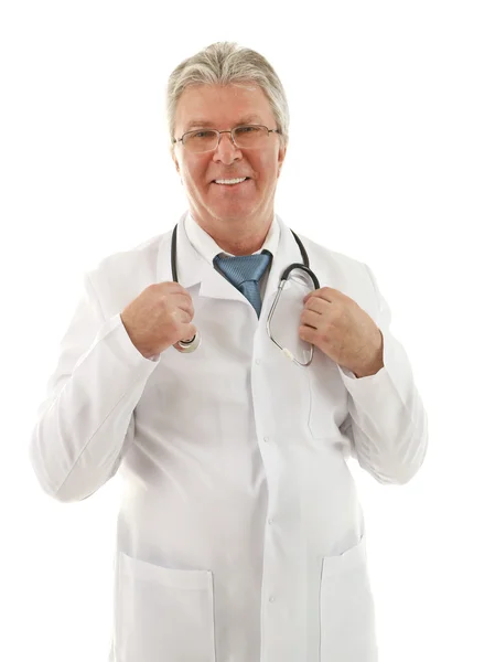 Doctor isolated on white — Stock Photo, Image