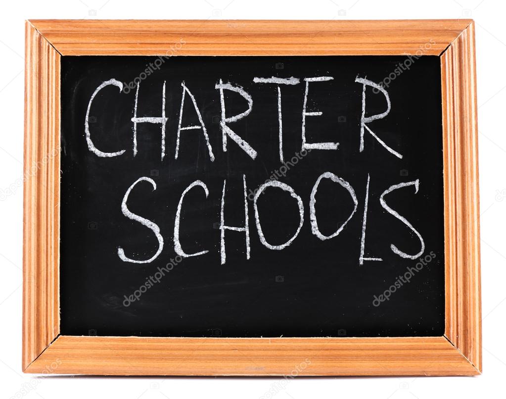 Charter Schools  on chalkboard