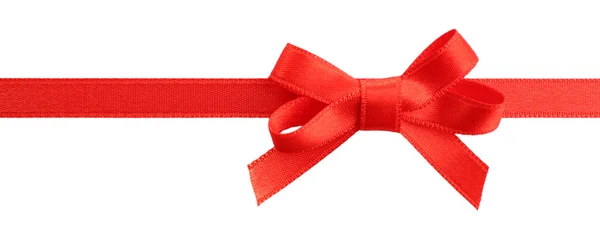Satin ribbon isolated on white — Stock Photo, Image