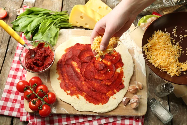 Ingredienti alimentari per pizza — Foto Stock