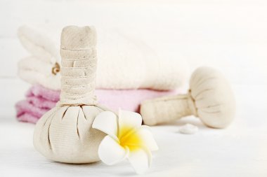 Spa uygulamaları ışık arka plan üzerinde