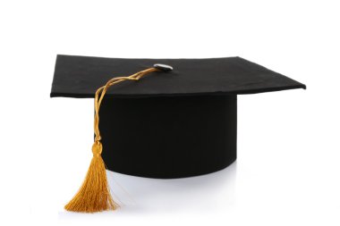 beyaz izole grad şapka