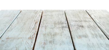 Tahta tahta beyaz üzerine izole