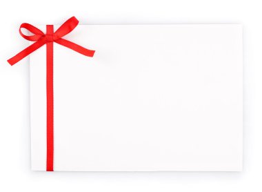 Yay ile dekore edilmiş kartı