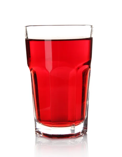 Bicchiere di succo d'uva isolato su bianco — Foto Stock
