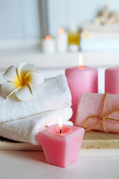 Spa treatments on light background — Stock Photo, Image