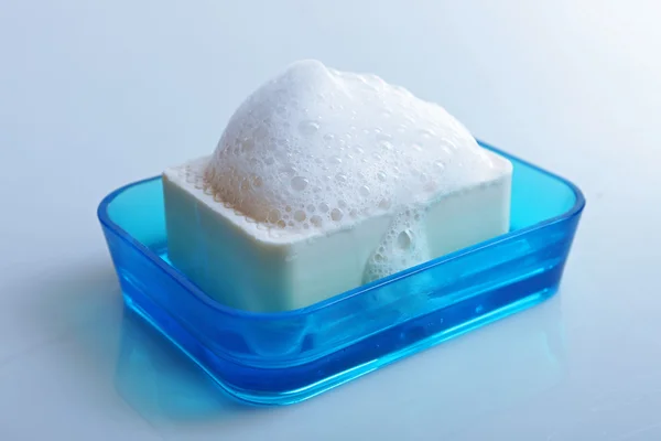 Soap with foam — Stock Photo, Image