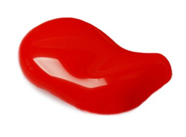 Kırmızı tırnak boya damla