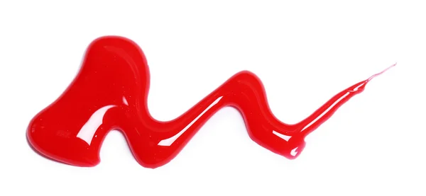 Röd spik färg drop — Stockfoto