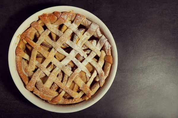 Tarta de manzana casera — Foto de Stock